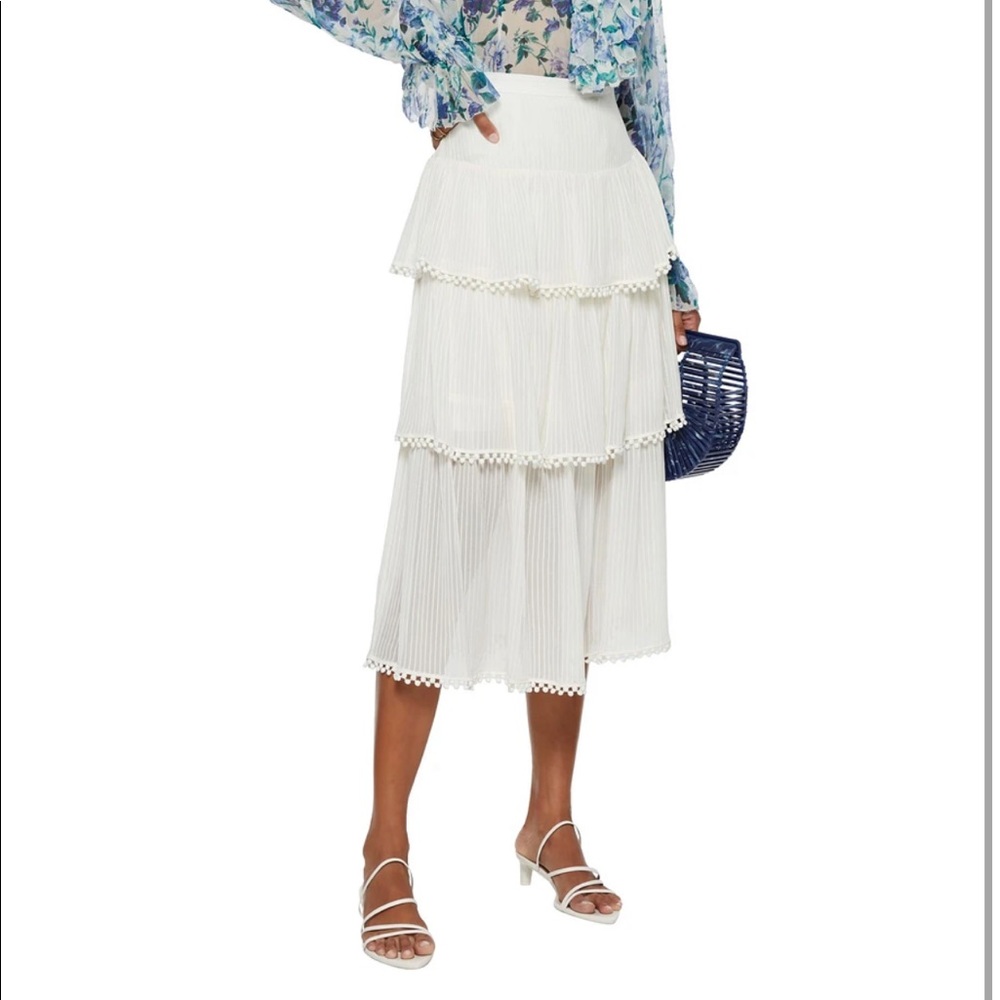 Zimmerman tiered high waisted skirt